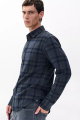 Rag & Bone Men's Tomlin Overdyed Flannel Shirt - Ombre