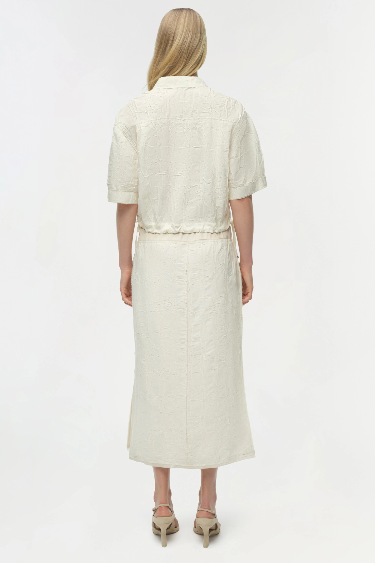Simkhai Huxen Midi Skirt - White Multi