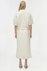 Simkhai Huxen Midi Skirt - White Multi
