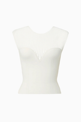 Dodiee MIRA Sweetheart Top - Cream