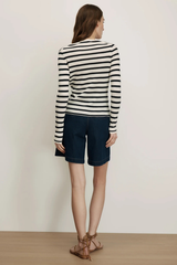 Veronica Beard Awnin Cardigan - Dove/ Navy