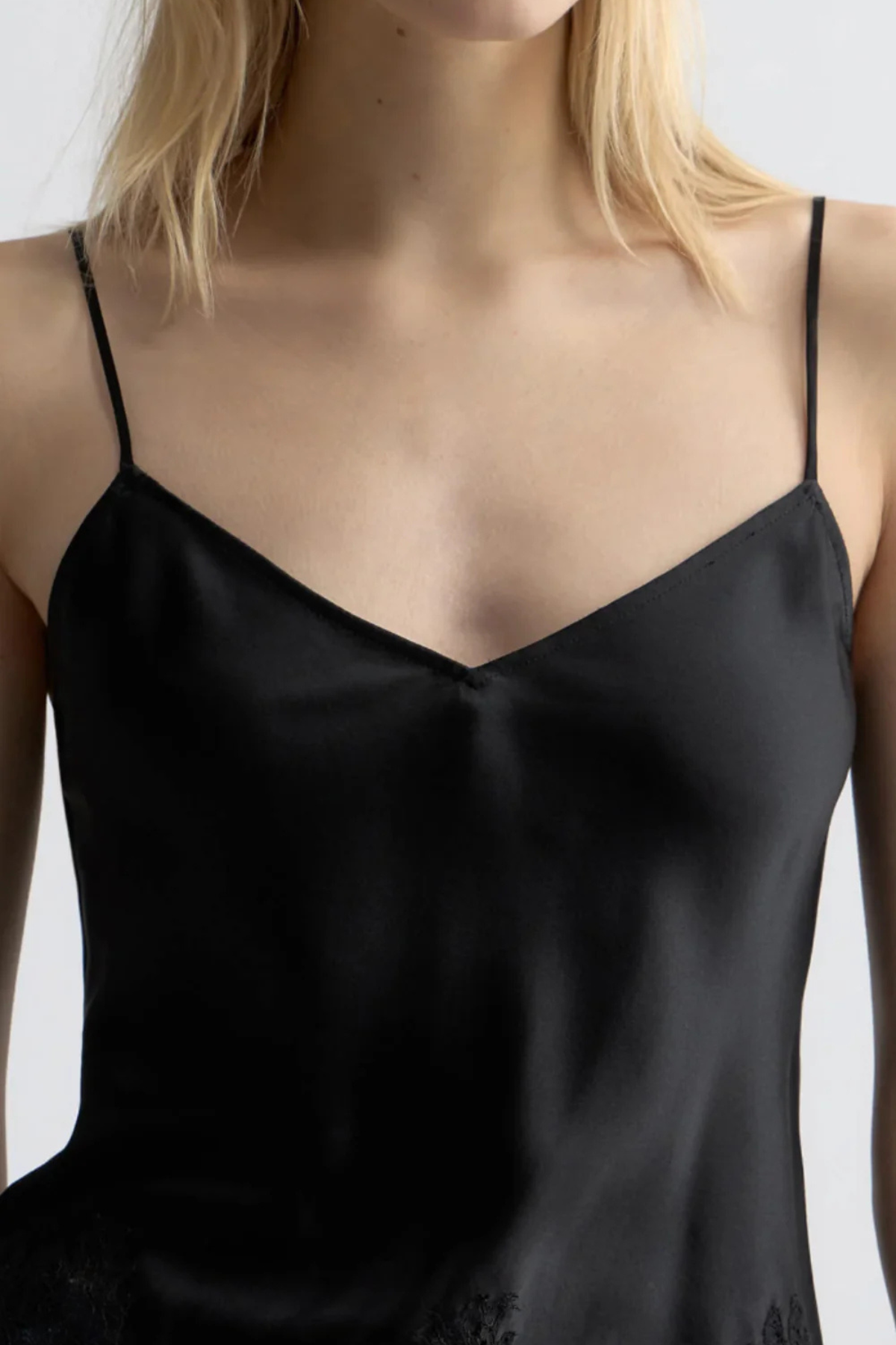 Nili Lotan Nadine Lace Cami Top - Black