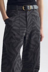Nili Lotan Shon Pant - Charcoal Zebra