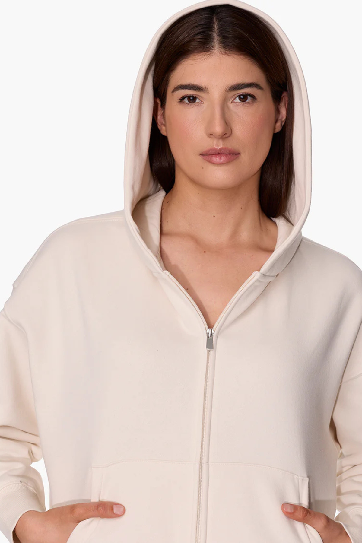 Tkees CloudSoft Zip Up Hoodie - Bone