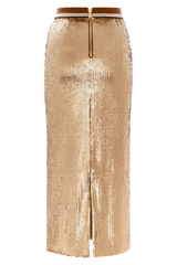 Le Superbe Gold Rush Liza Skirt - Gold Rush Sequins