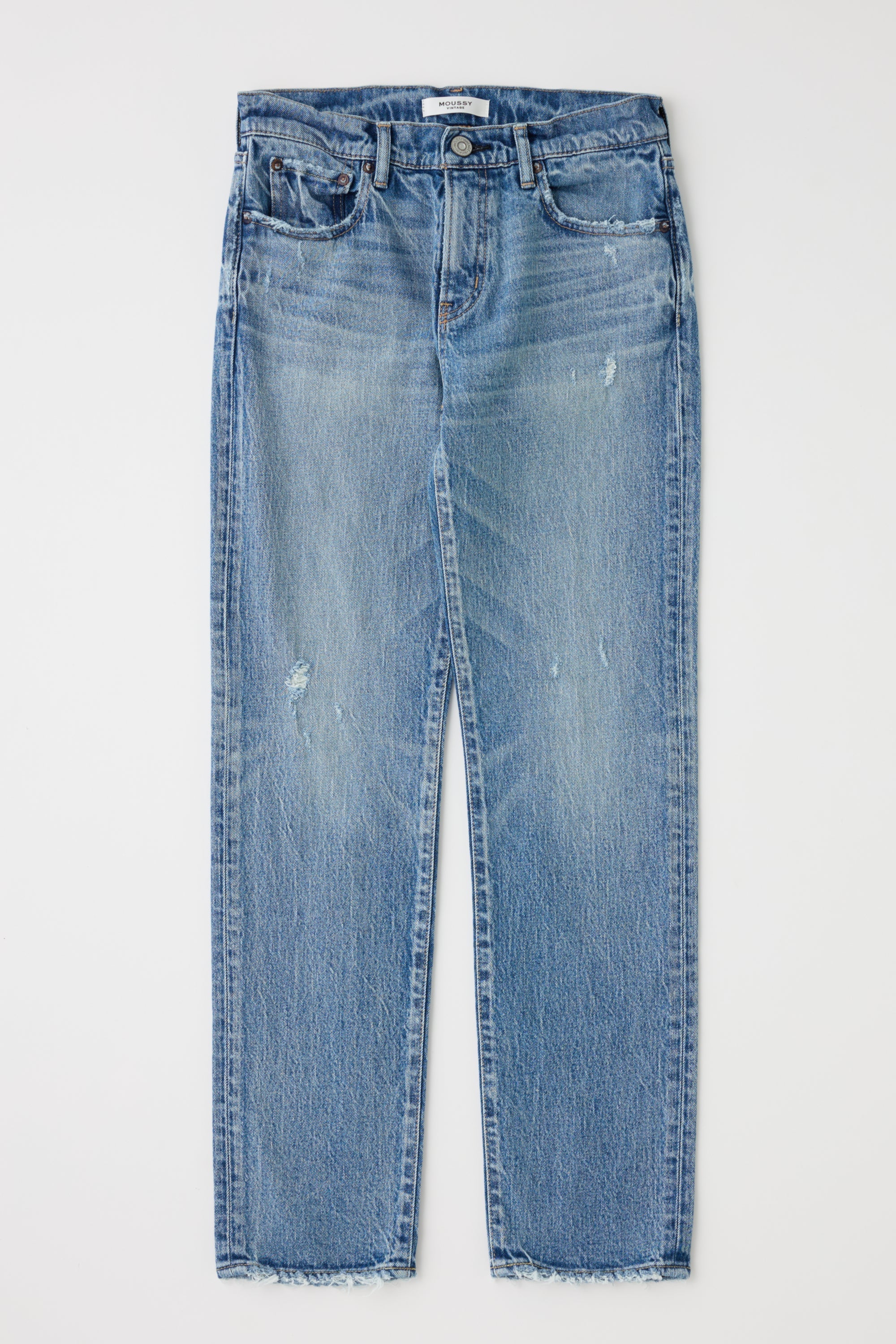 Moussy MV Farmingdale Slim Straight Jeans - Light Blue