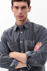 Rag & Bone Men's Corduroy CPO Shirt - Slate