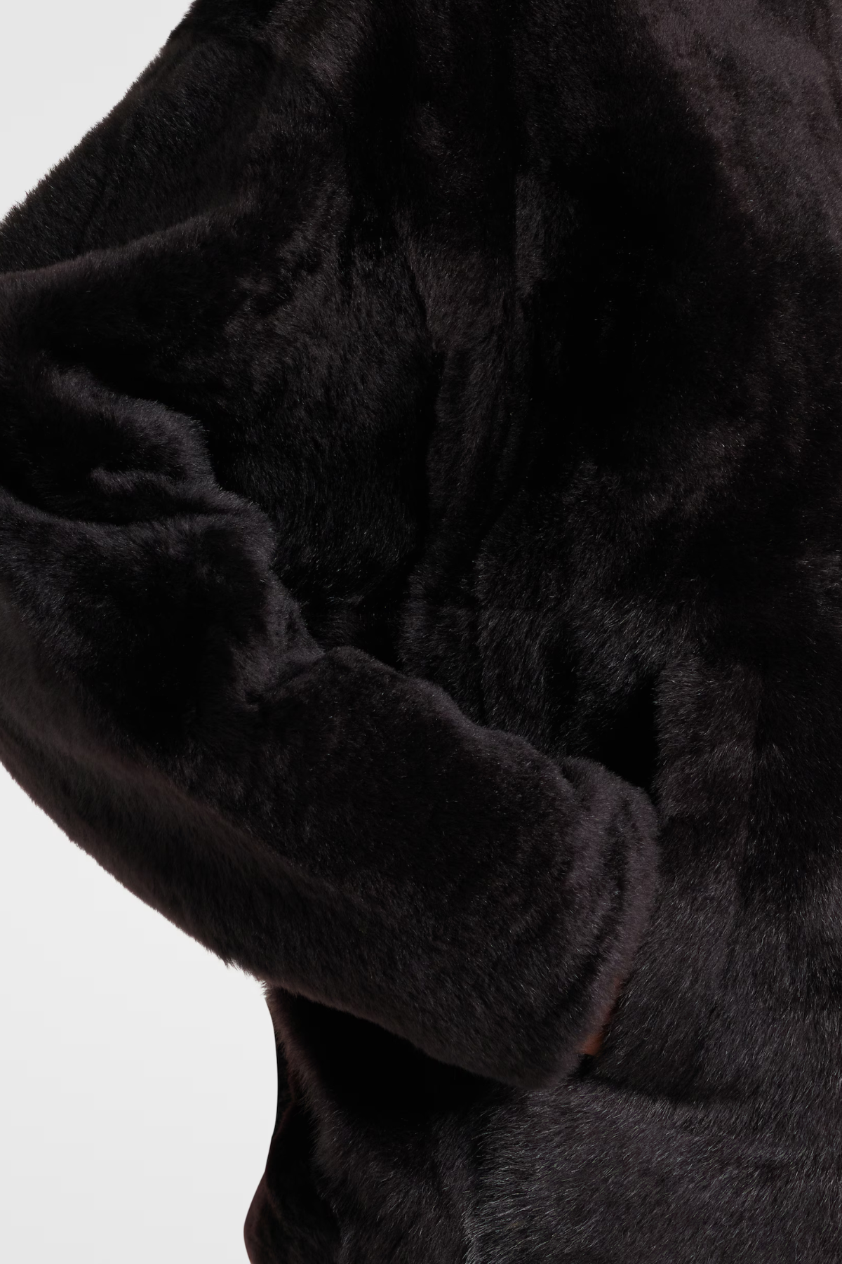 Yves Salomon Hooded Jacket - Brown