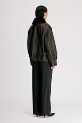 Loulou de Saison Russo Military Jacket - Coffee/ Dark Brown