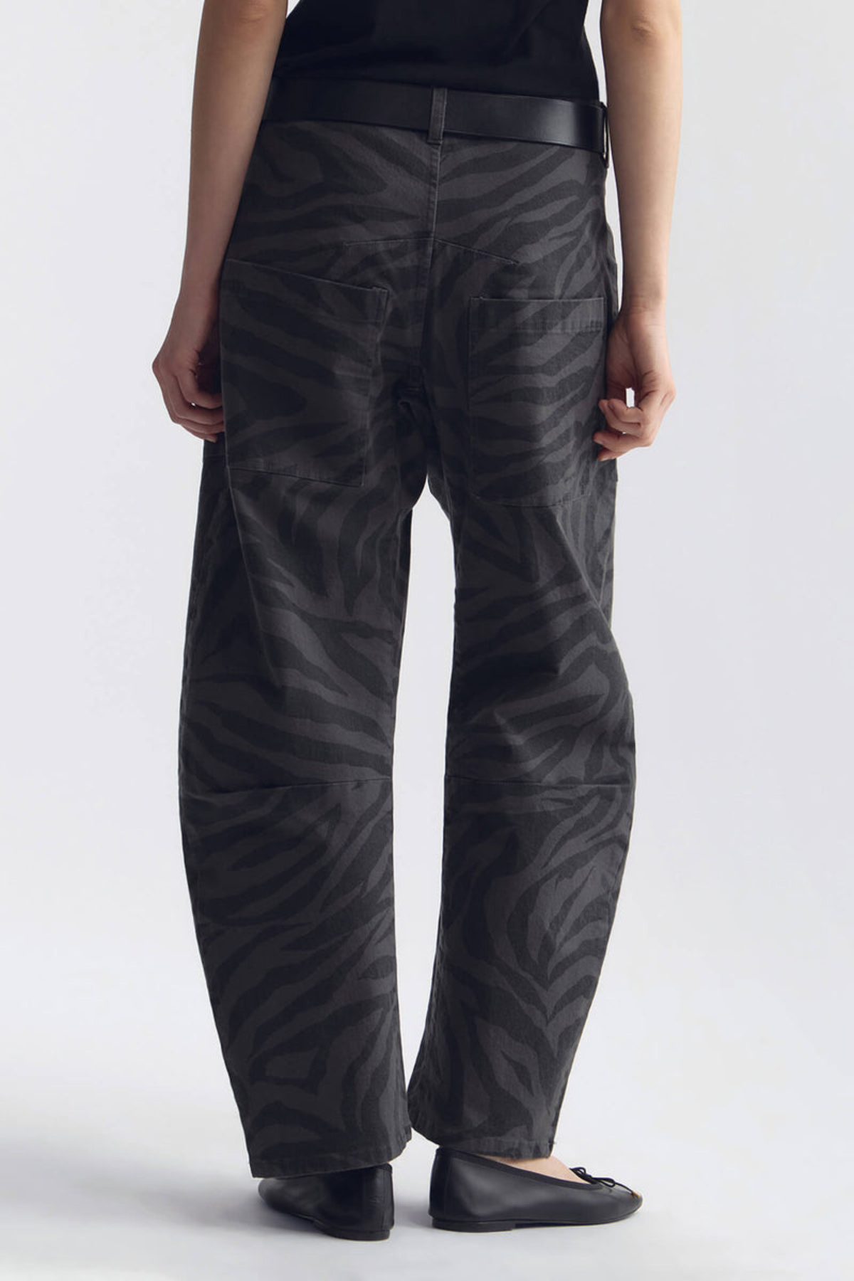 Nili Lotan Shon Pant - Charcoal Zebra