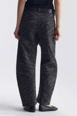 Nili Lotan Shon Pant - Charcoal Zebra