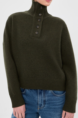 Nili Lotan Renata Sweater - Dark Pine Melange
