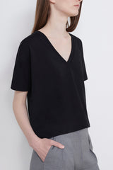 Loulou de Saison Faaa TShirt Col V - Black
