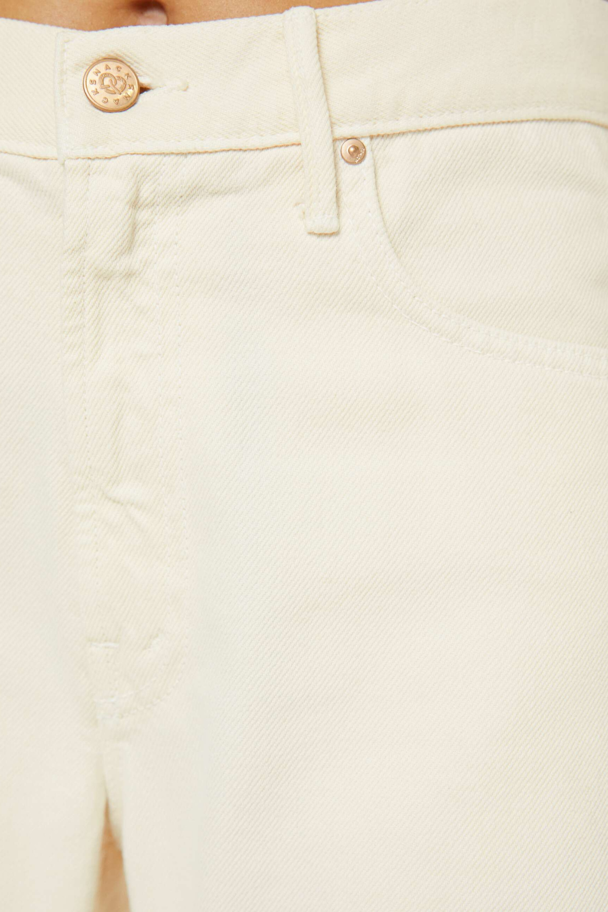 MOTHER The Lemon Twist Sneak Jeans - Natural
