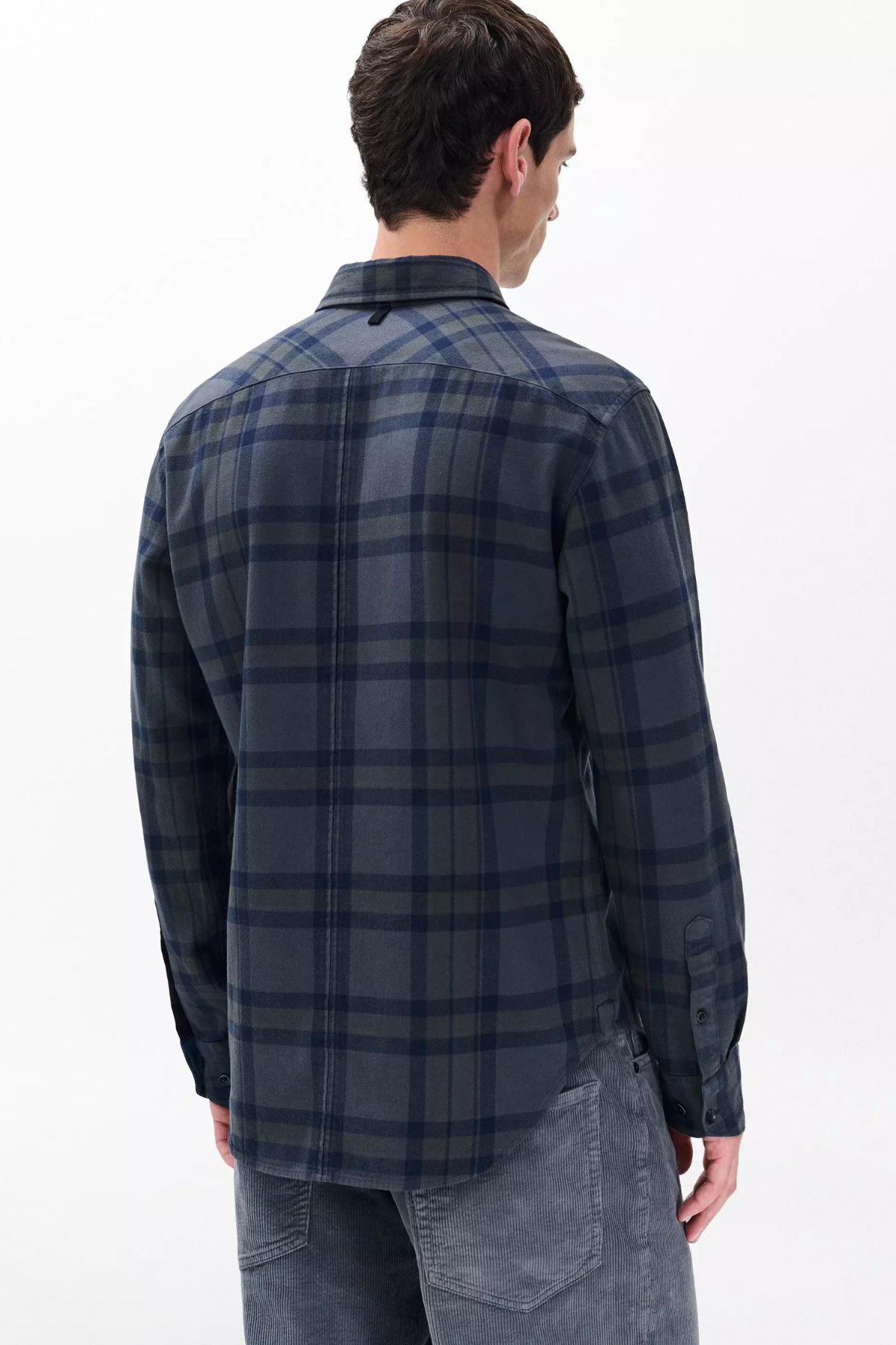 Rag & Bone Men's Tomlin Overdyed Flannel Shirt - Ombre