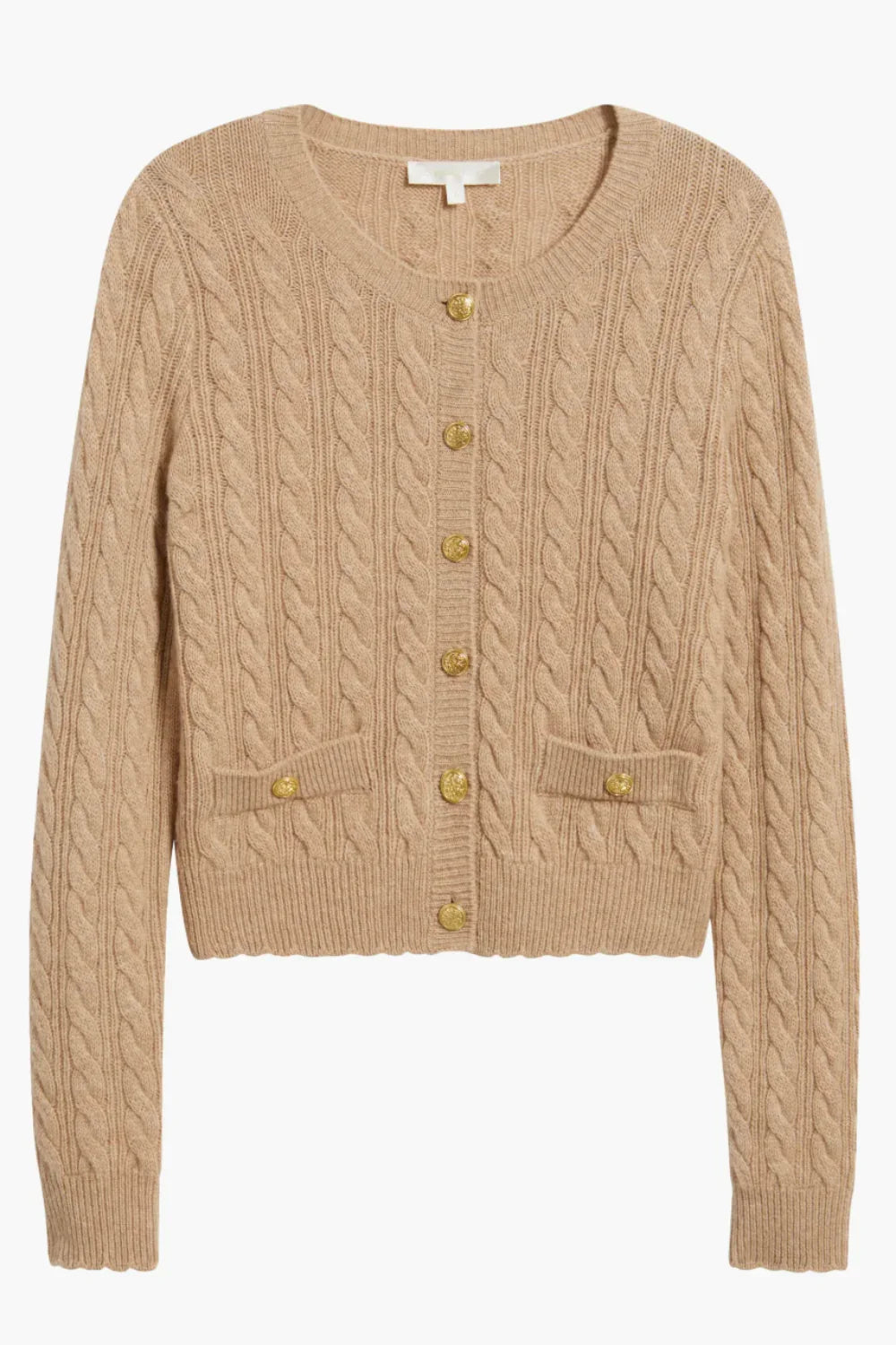 LoveShackFancy Eugenie Cardigan - Camel Melange