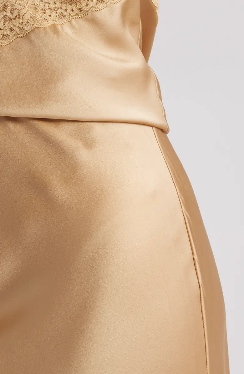 LoveShackFancy Malina Skirt - Camel Charm
