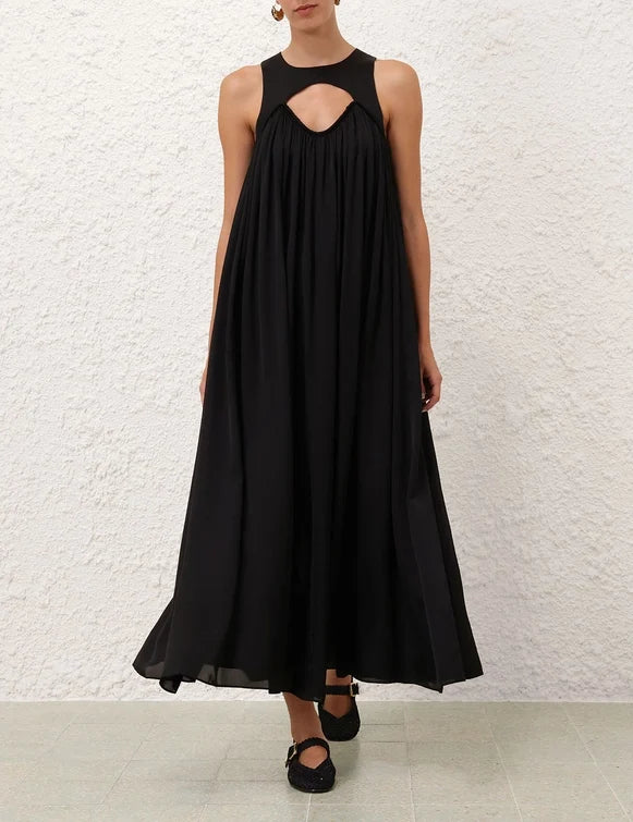 Zimmermann Balance Swing Maxi Dress - Black