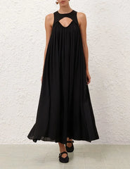 Zimmermann Balance Swing Maxi Dress - Black