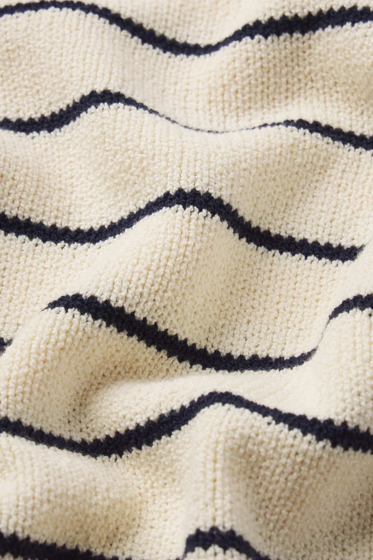 Frame The Striped Easy Pullover - Cream Multi