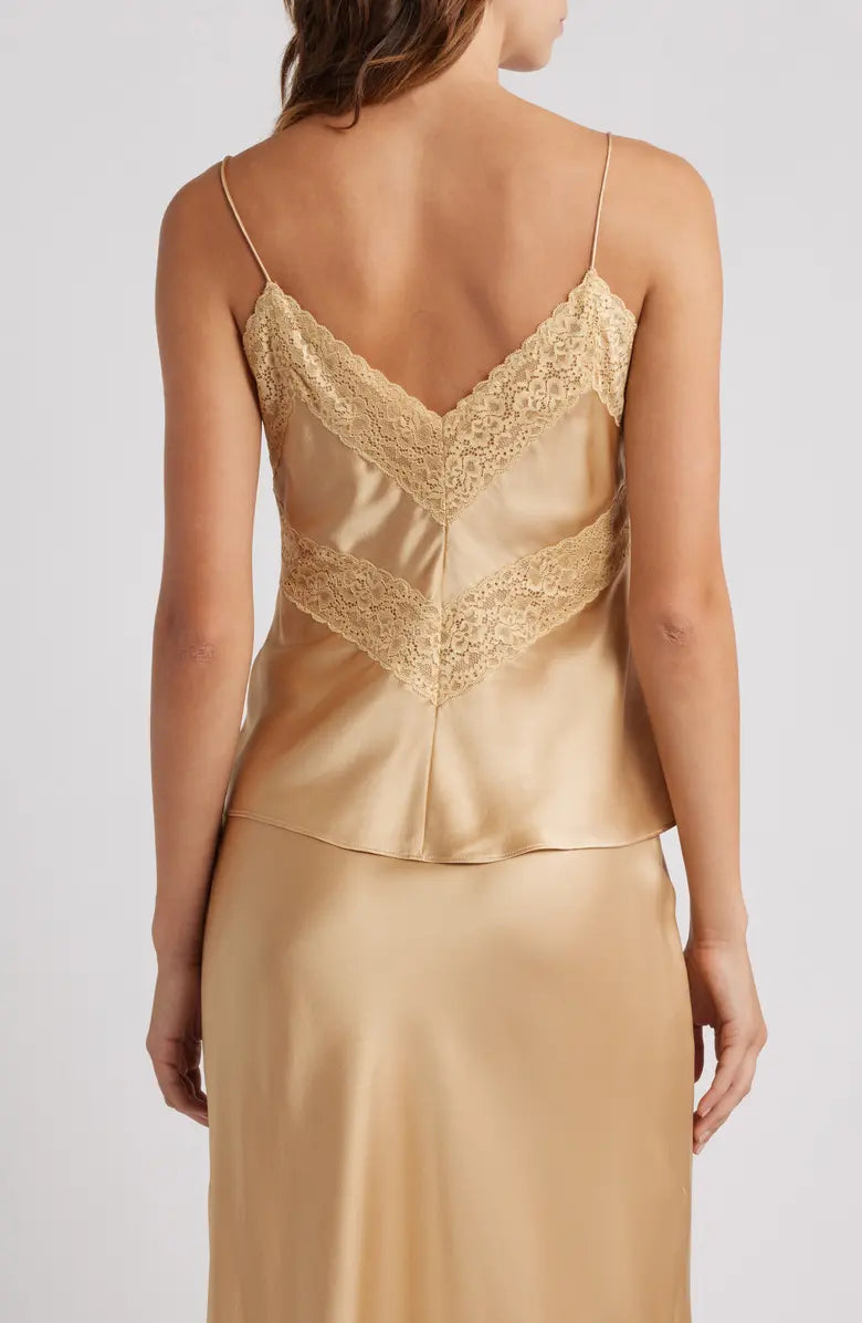 LoveShackFancy Brimsley Top - Camel Charm
