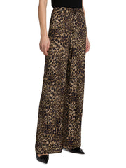 Nili Lotan Kiana Jersey Pant - Vintage Leopard Print