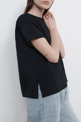 Loulou de Saison Basiluzzo Manches Courtes Oversize - Black