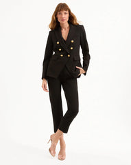 Veronica Beard Renzo Pant - Black/ Gold