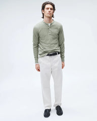 Rag & Bone Men's Classic Henley - Dark Mint