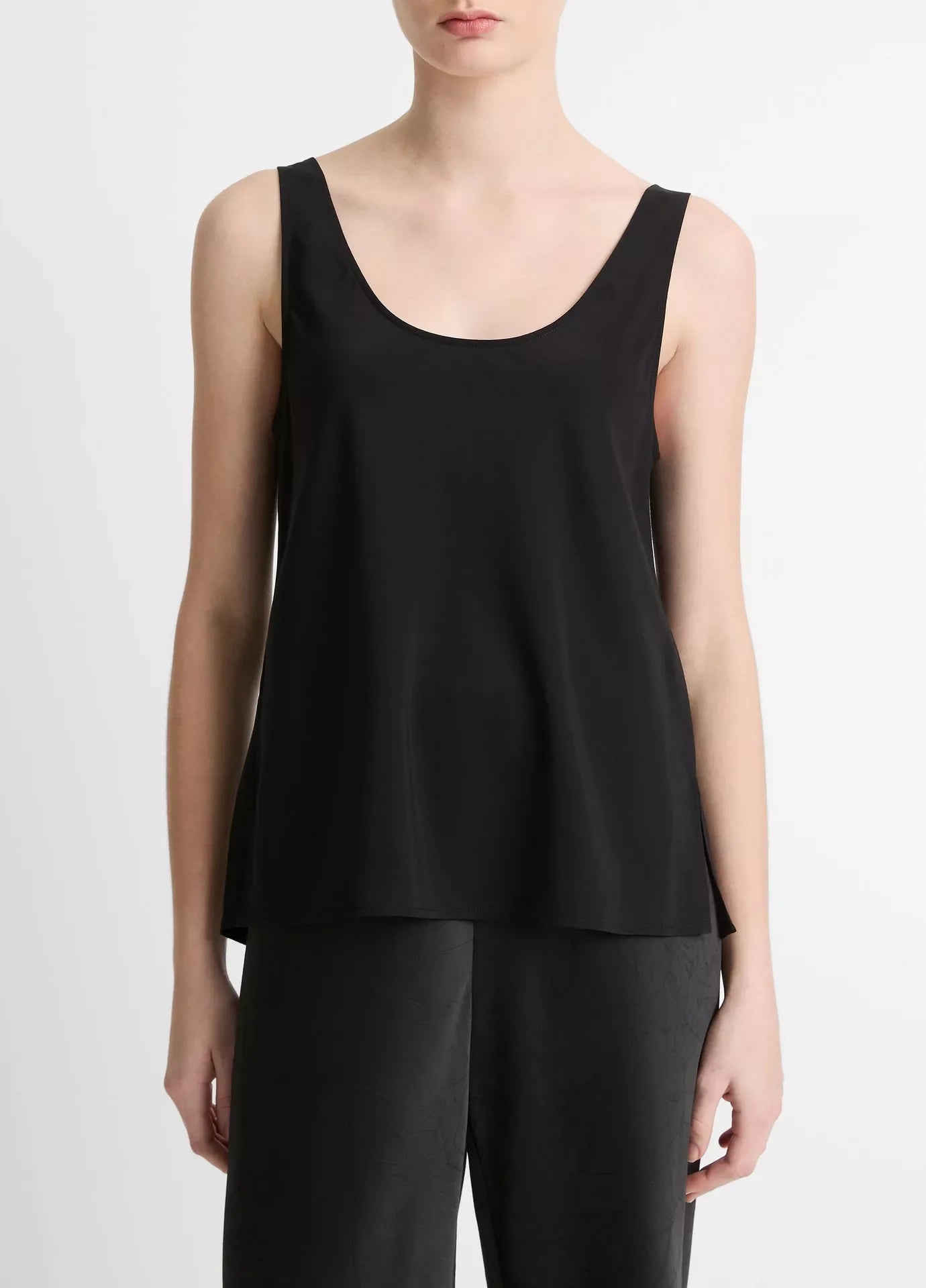 Vince Classic Bias Tank Cami - Black
