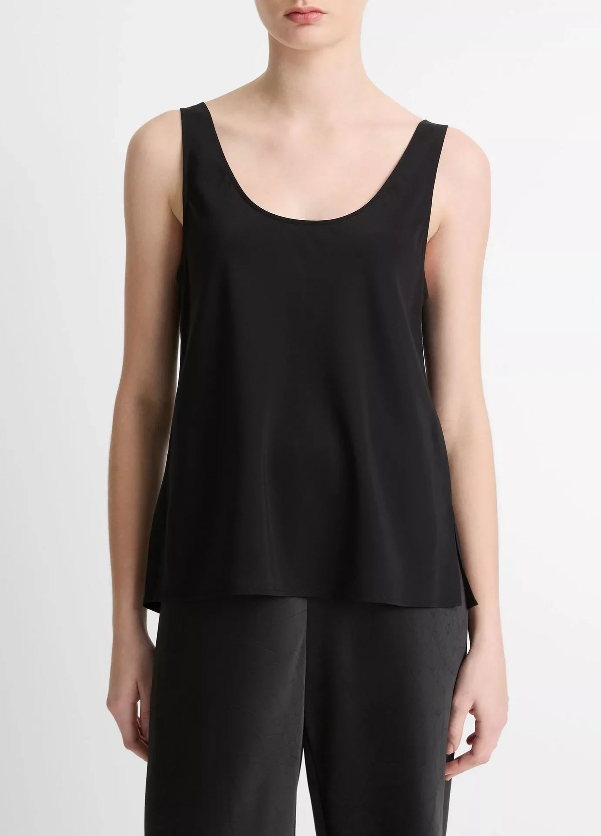 Vince Classic Bias Tank Cami - Black