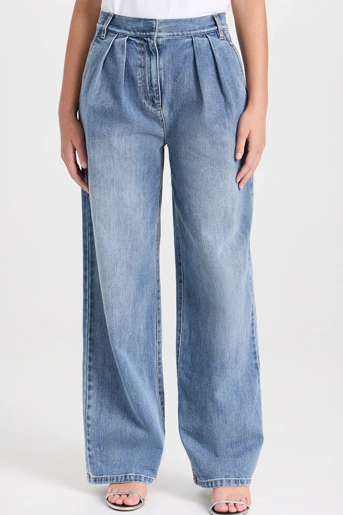 Tibi Classic Wash Stella Full Length Pant - Classic Blue