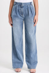 Tibi Classic Wash Stella Full Length Pant - Classic Blue