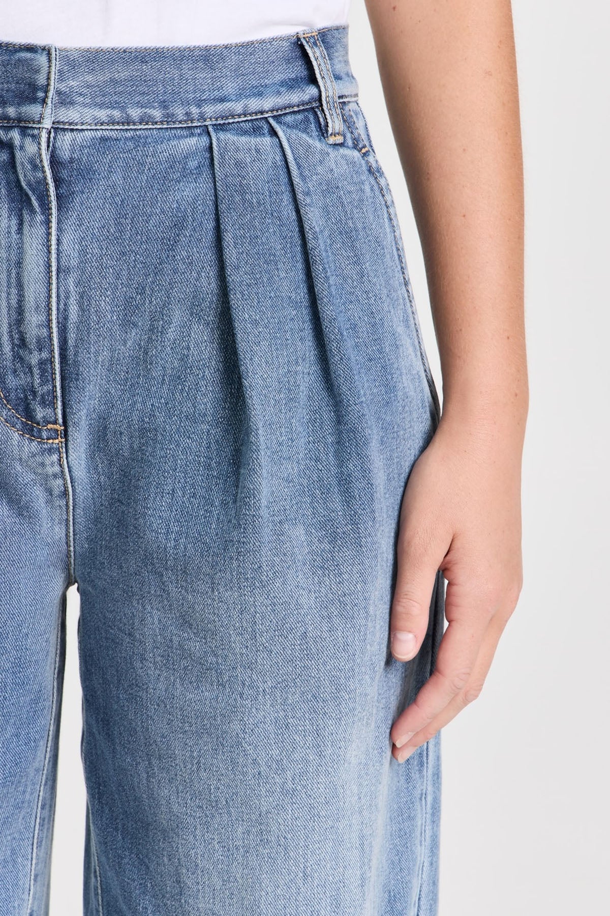 Tibi Classic Wash Stella Full Length Pant - Classic Blue