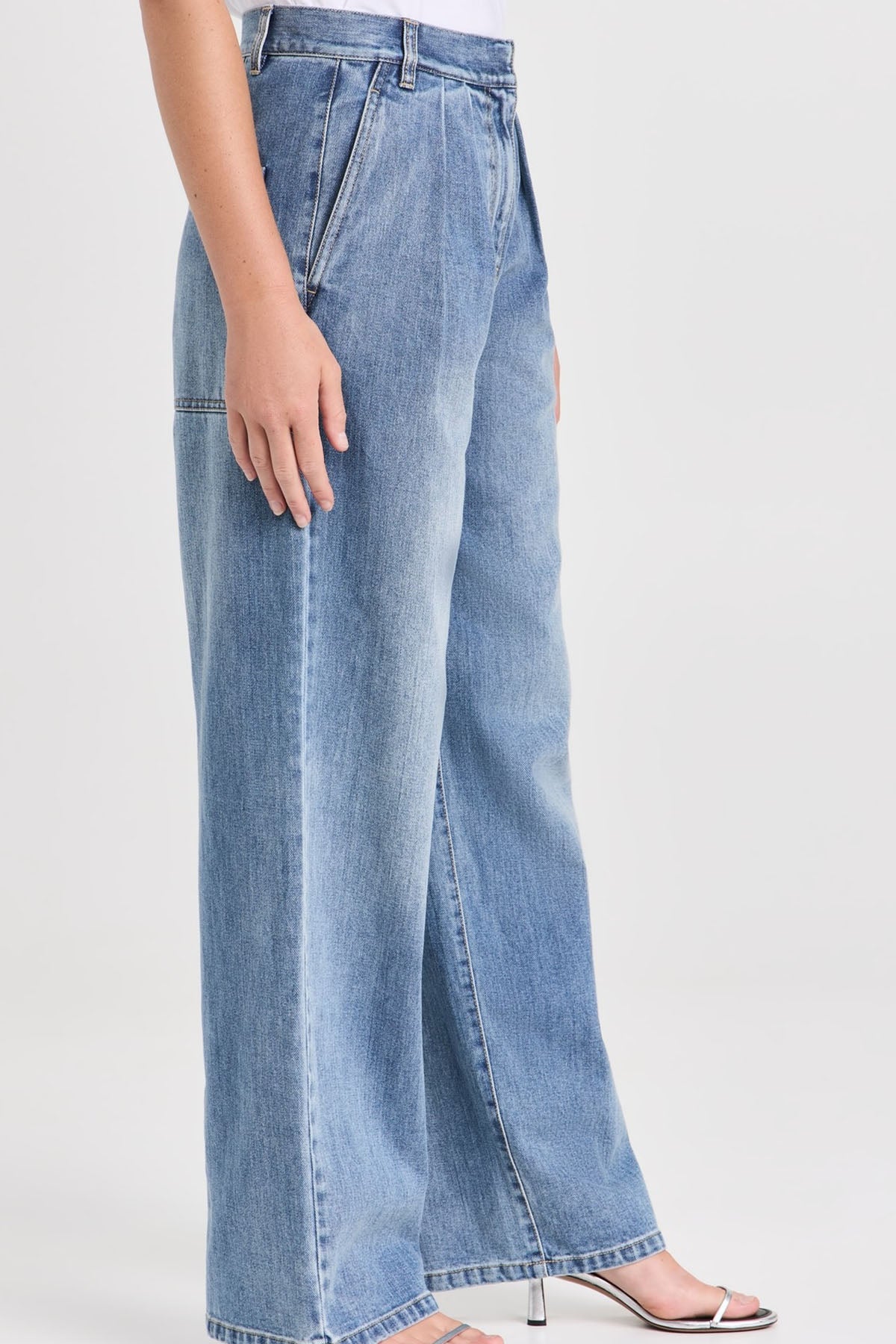 Tibi Classic Wash Stella Full Length Pant - Classic Blue