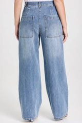 Tibi Classic Wash Stella Full Length Pant - Classic Blue