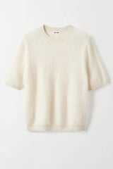Soft Goat Cuddle Short Sleeve - Feather White