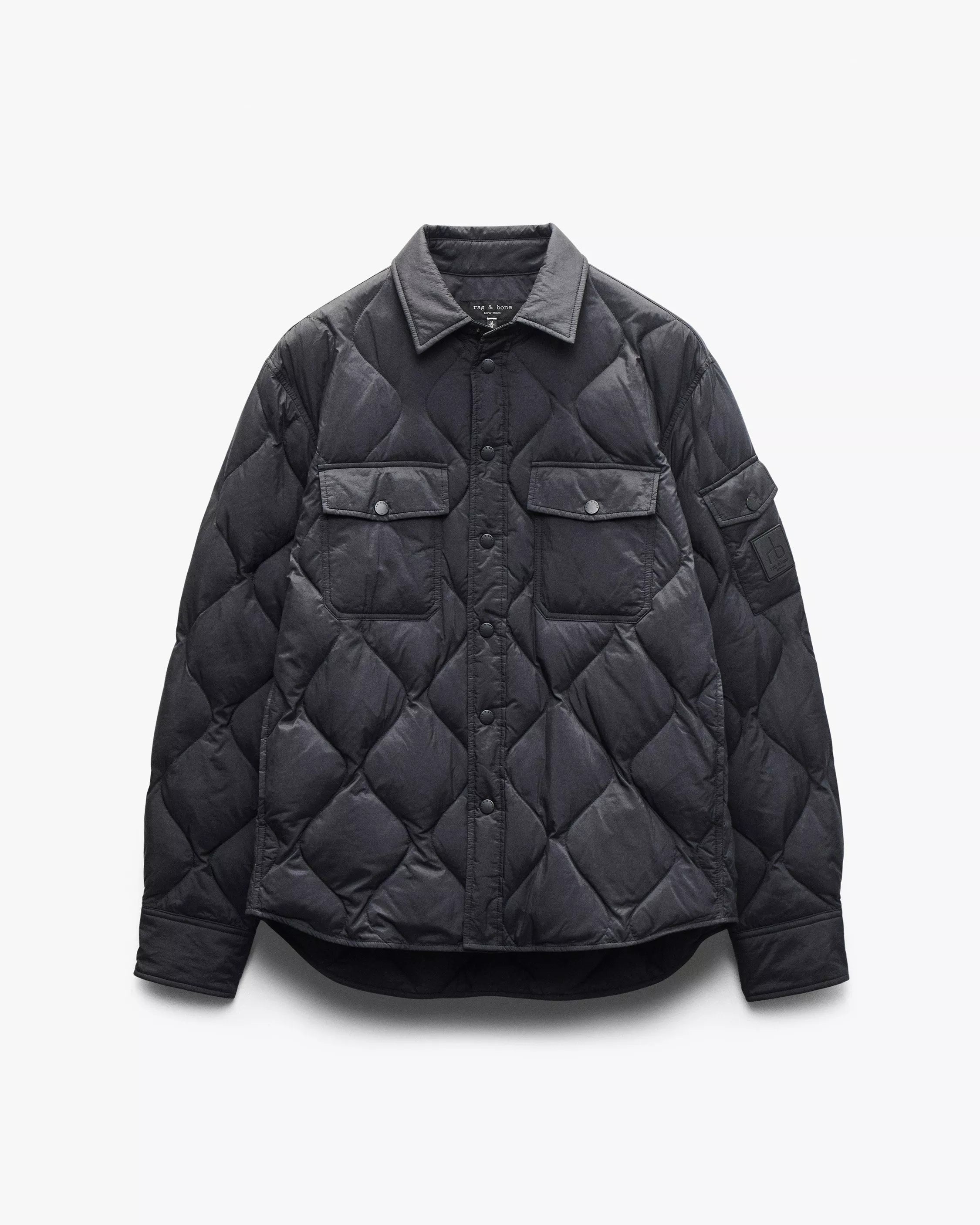 Rag & Bone Men's Padded Dane Shirt Jacket - Black