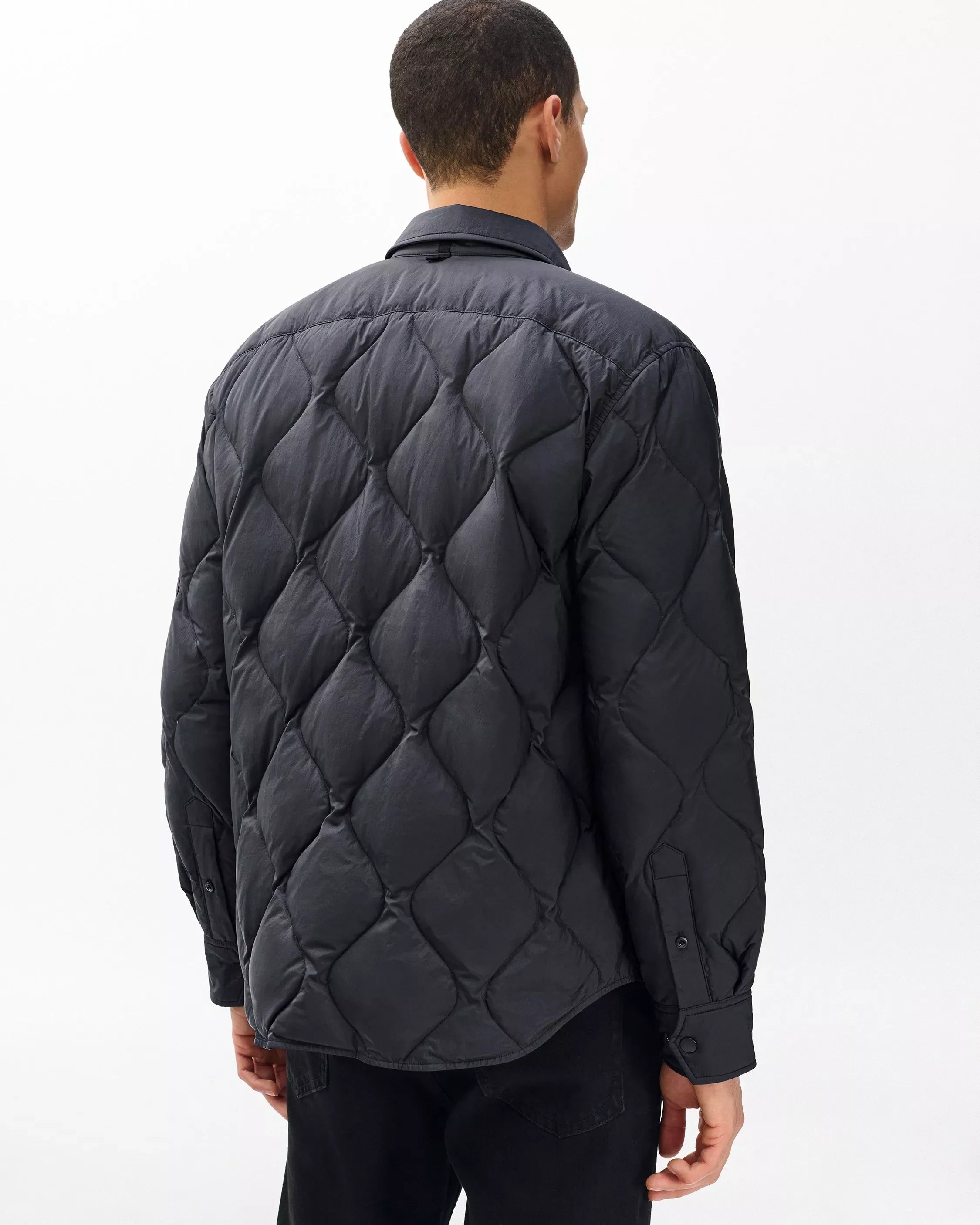 Rag & Bone Men's Padded Dane Shirt Jacket - Black