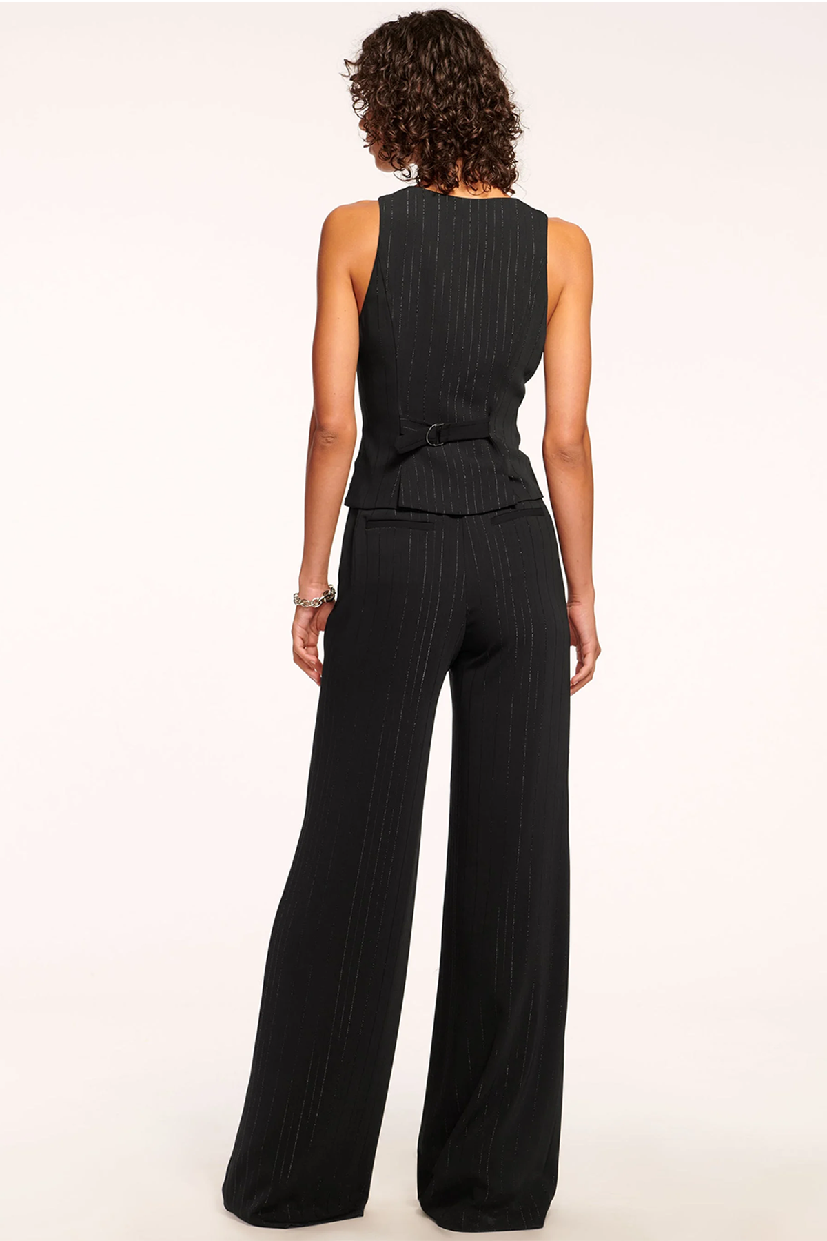 Ramy Brook Gaius Pant - Black City Stripe
