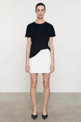 Enza Costa Silk Knit Perfect Tee - Black