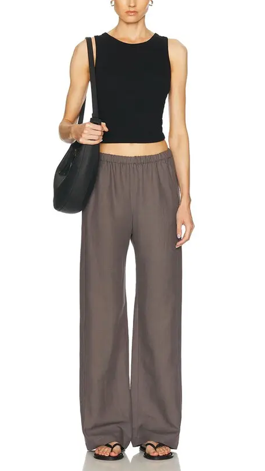 Enza Costa Supima Bateau Tank - Black