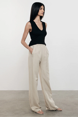 Enza Costa Twill Everywhere Pant - Stone