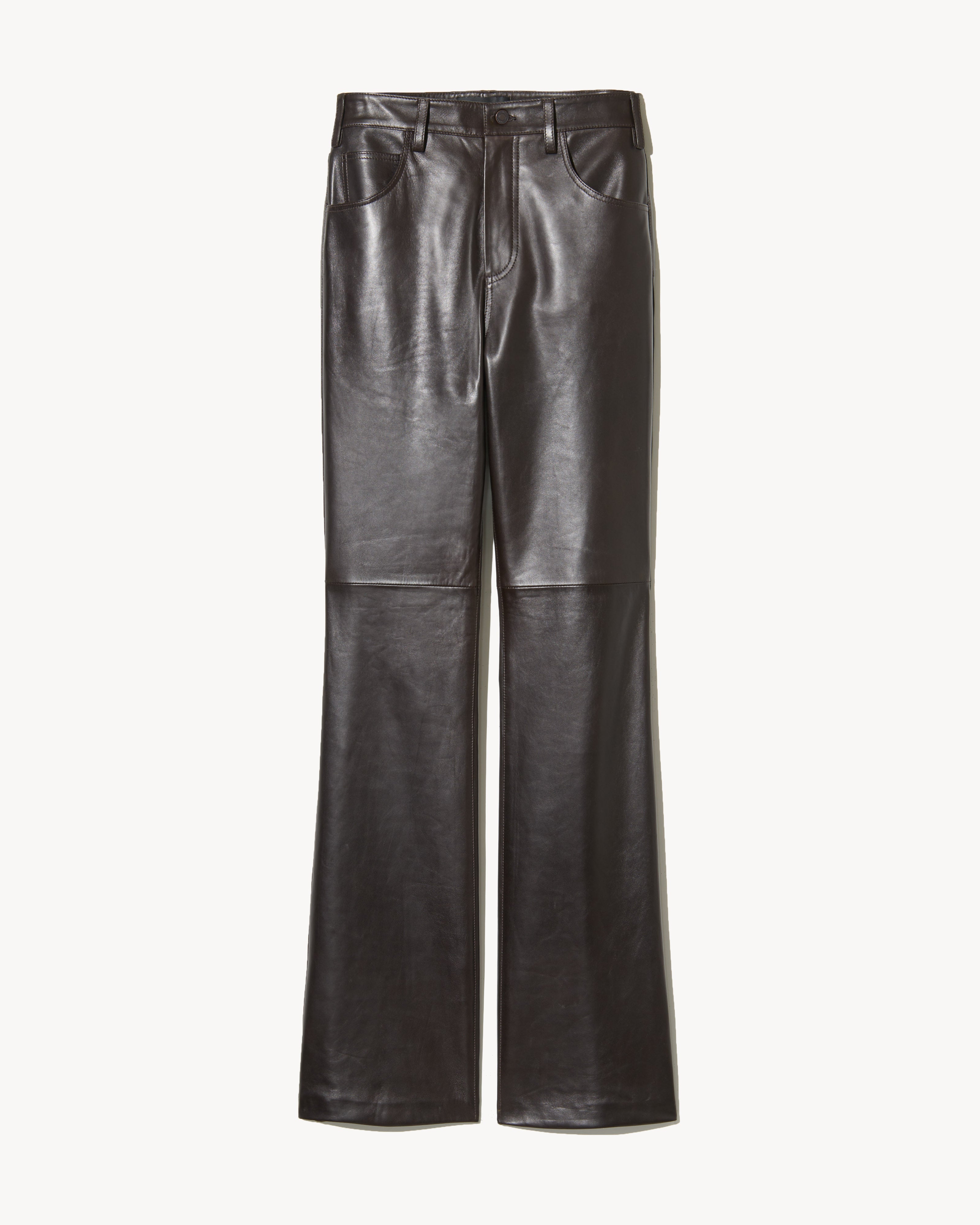 Nili Lotan Joan Leather Pant - Espresso