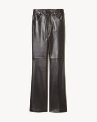 Nili Lotan Joan Leather Pant - Espresso