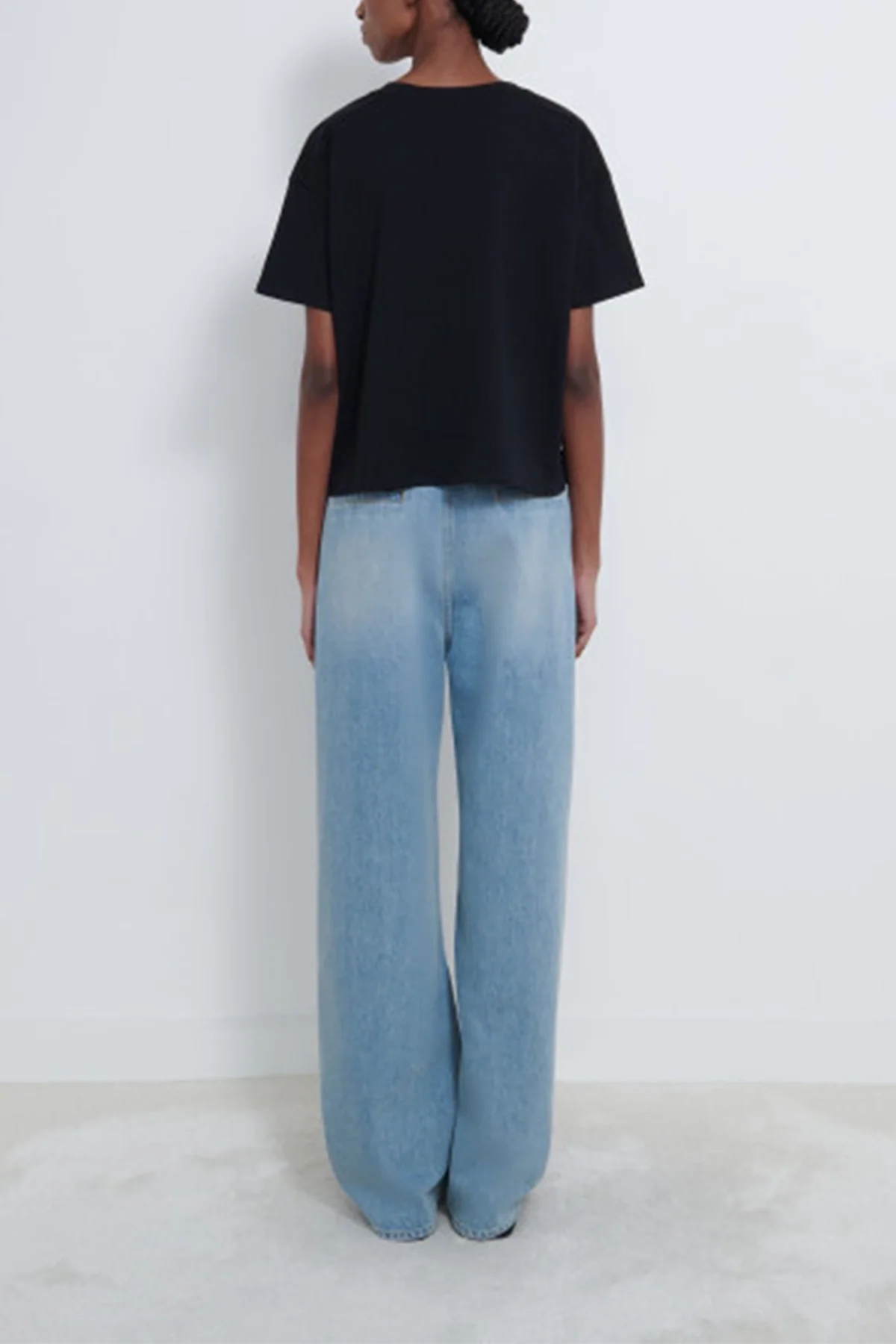 Loulou de Saison Faaa TShirt Col V - Black
