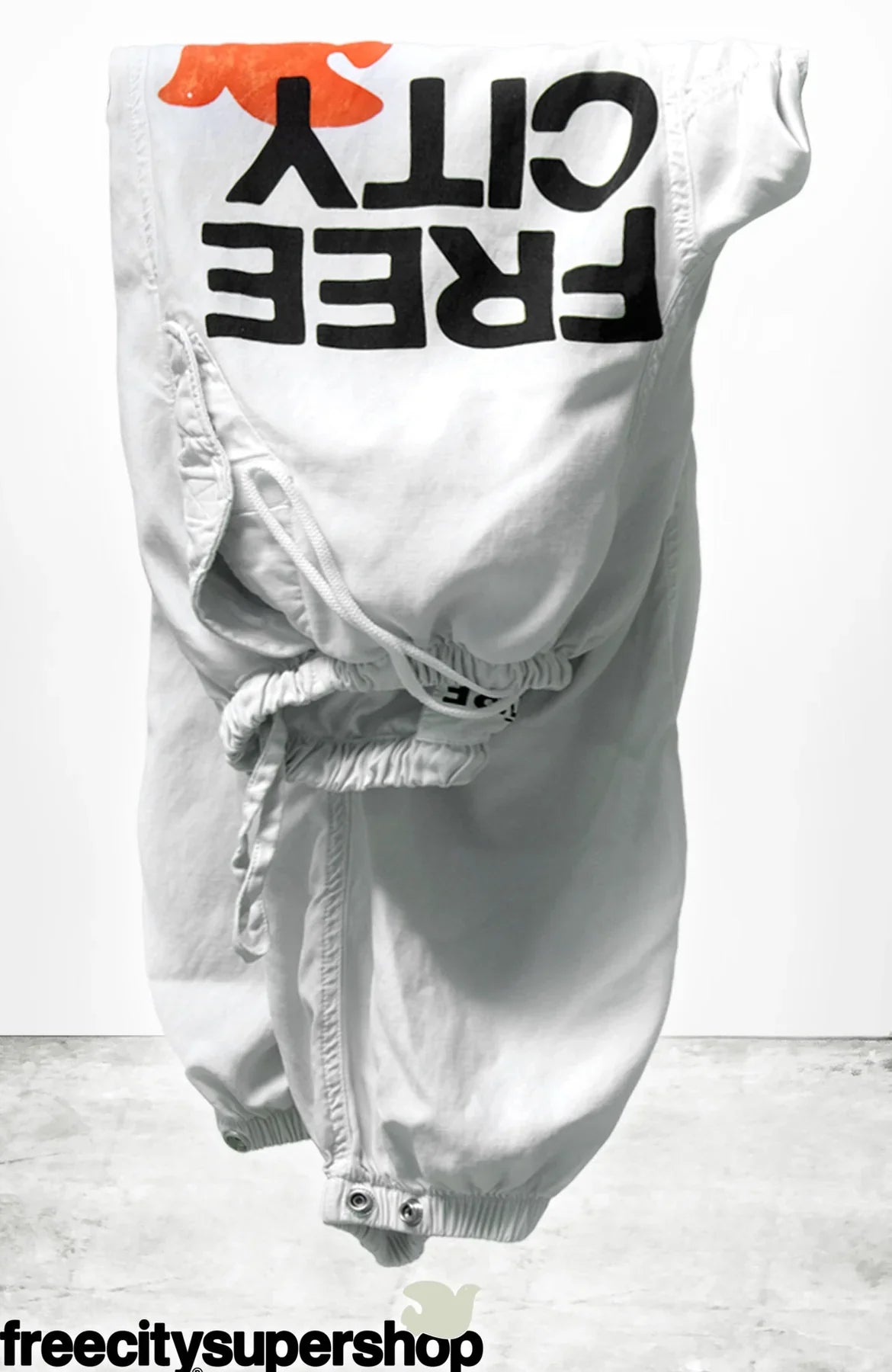 Freecity Flap/ Snap Freecitylarge Matte/ Satin Airjump Pant - Laundry Whites