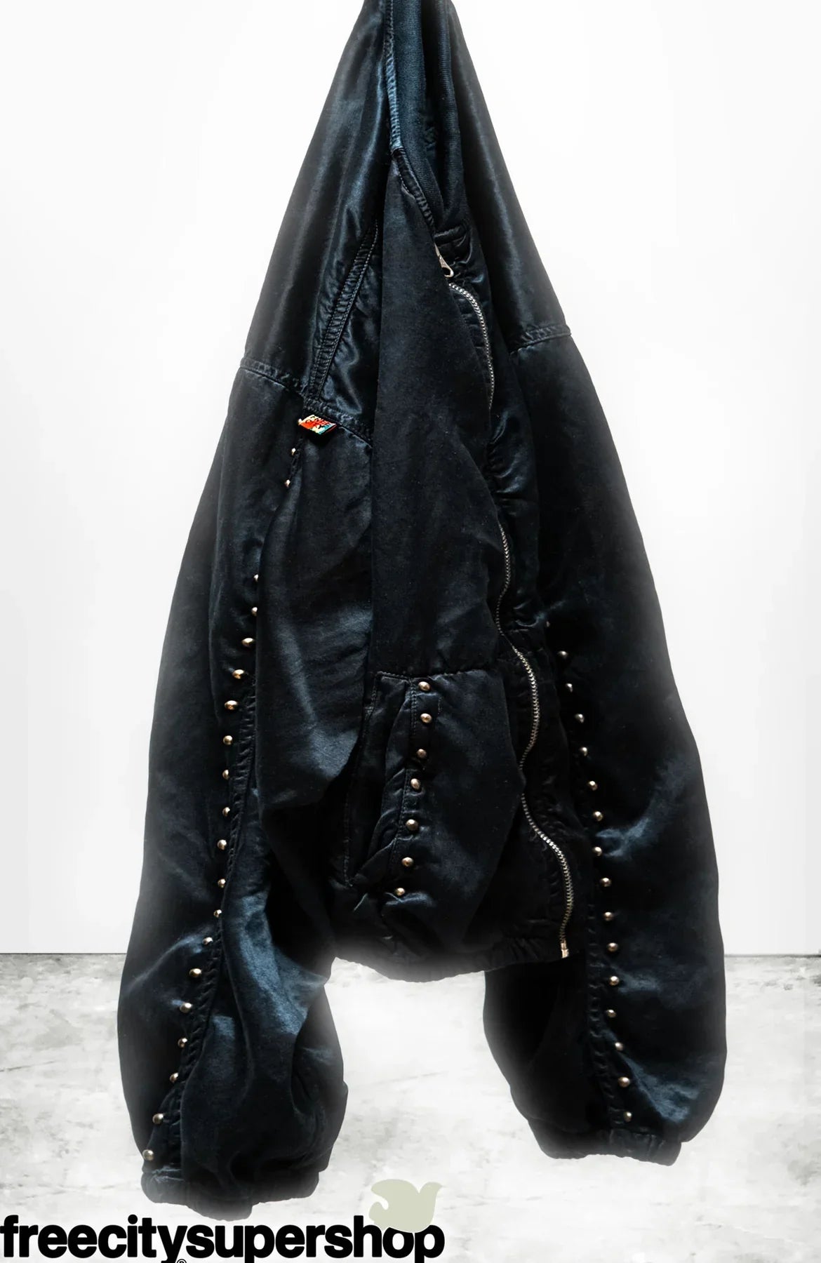 Freecity Canyonkid Homestud Satin Bomber Shell - Superblack Glass