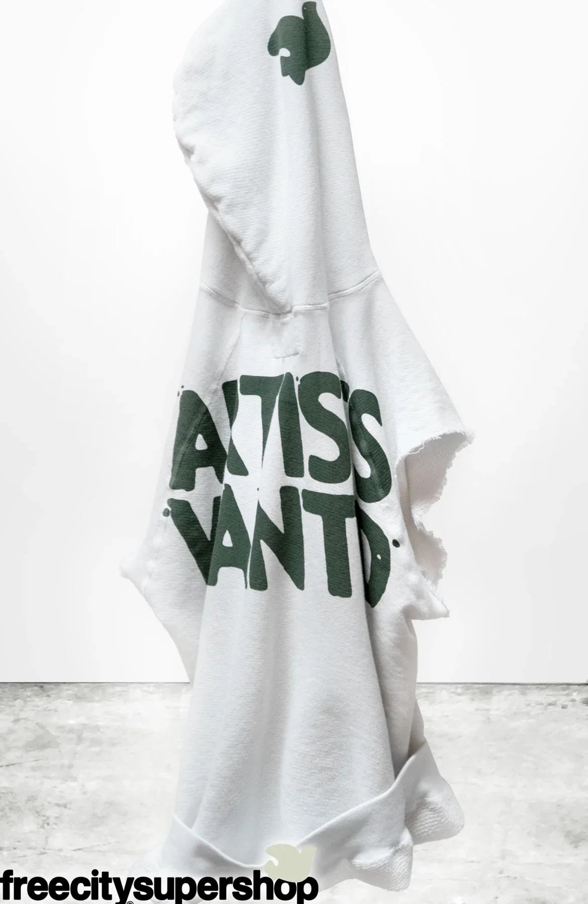 Freecity ARTISTSWANTED SUPERYUMM Cutoff Hoodie - Laundry Whites