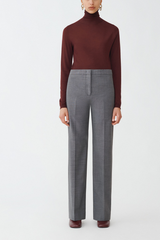 Fabiana Filippi Deruta Cool Wool Trouser - Piombo
